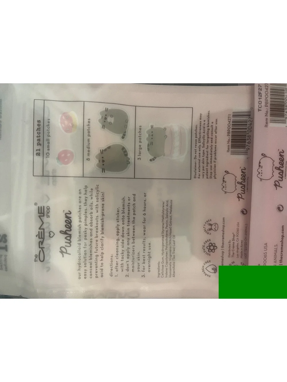 The Creme Shop designs inflammation patches